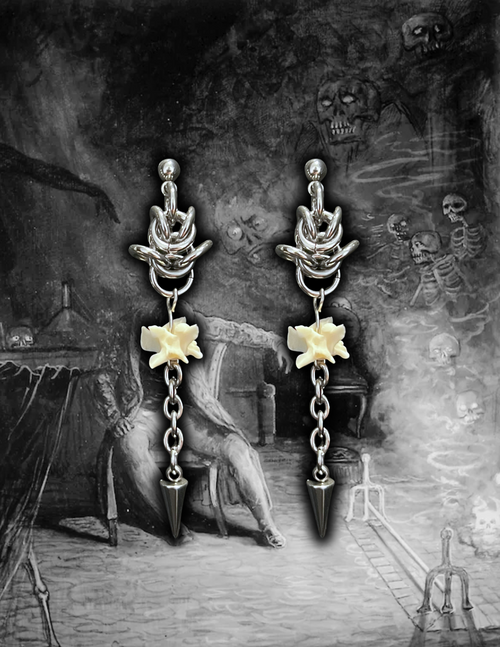 Bone Drop Earrings