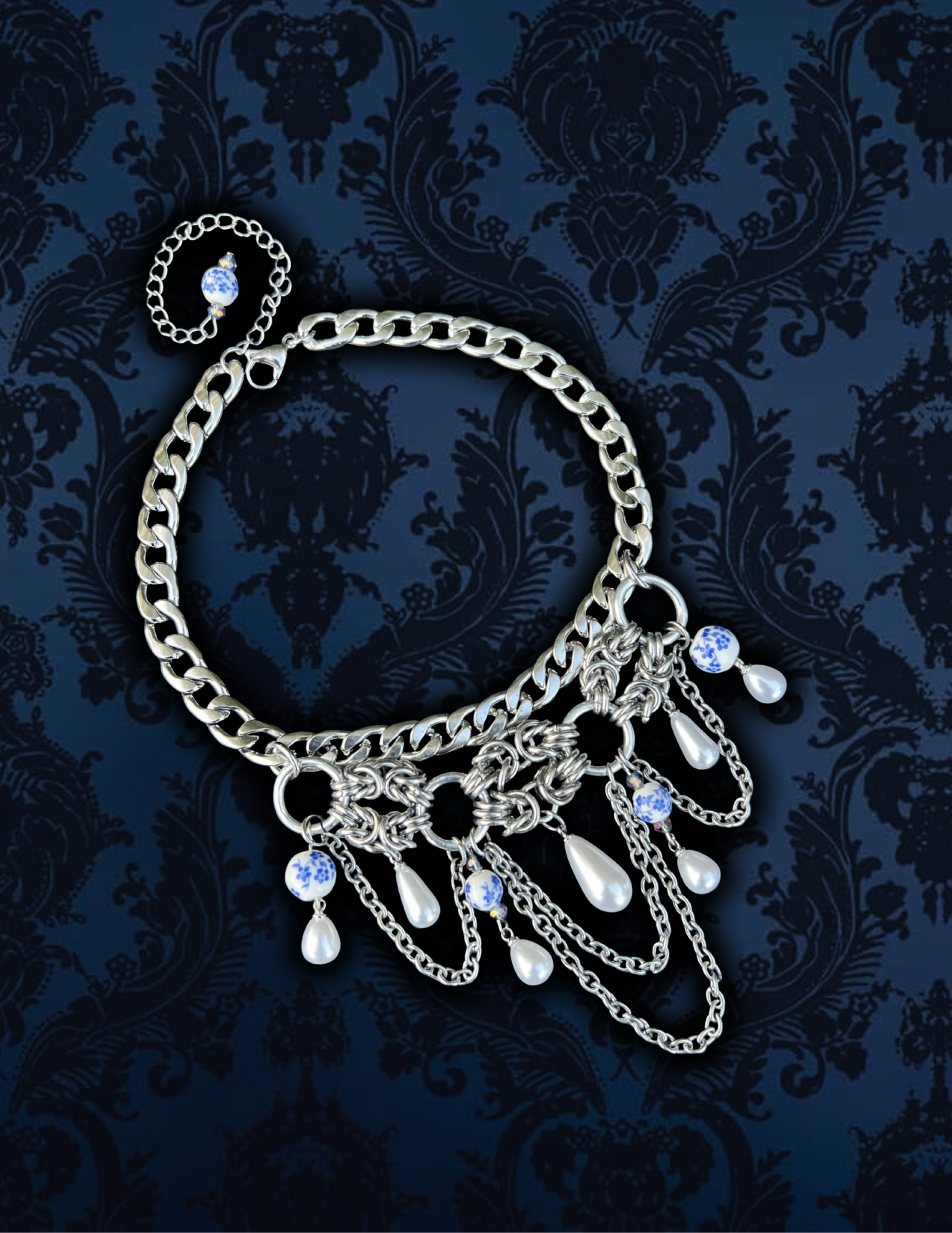 Of Pearls and Porcelain Necklace
