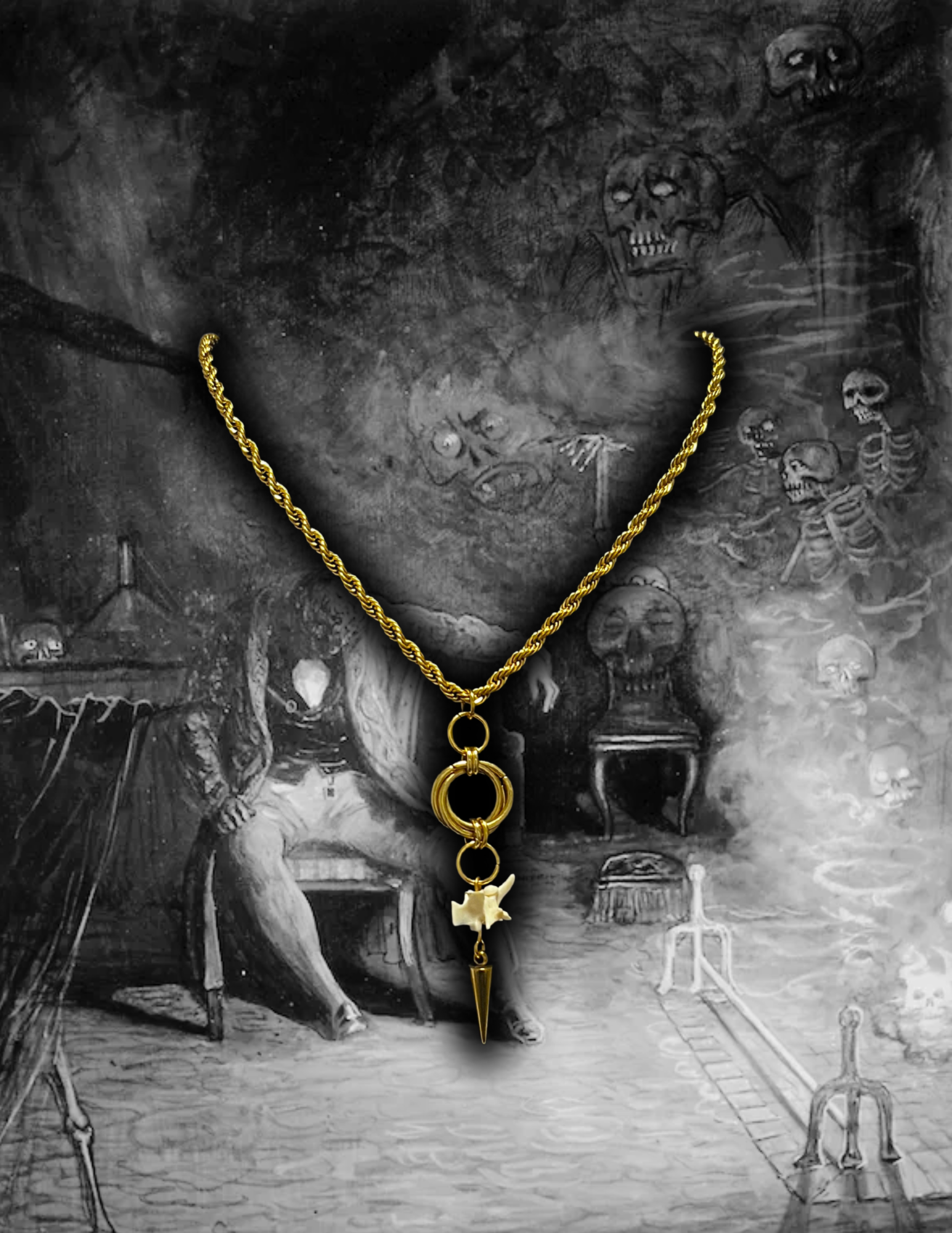 Bone Mobius Necklace