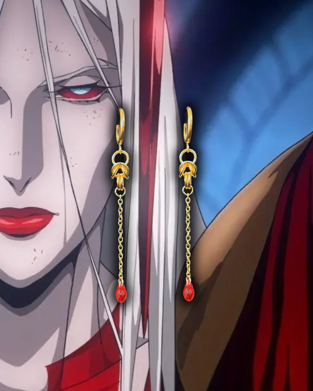 The Mad Queen Earrings in Gold (made-to-order)