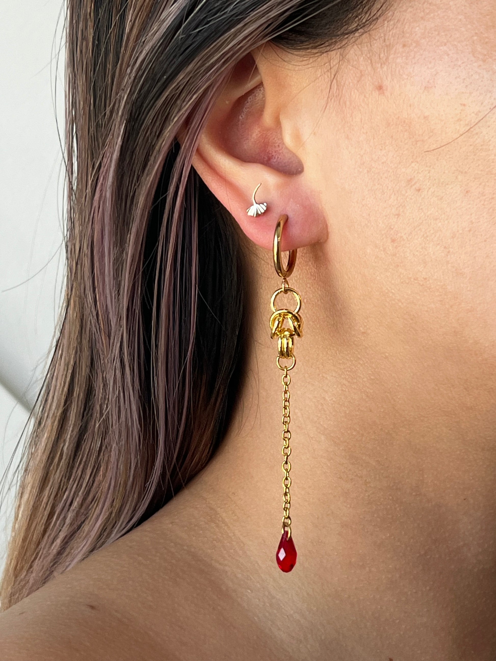 The Mad Queen Earrings in Gold (made-to-order)