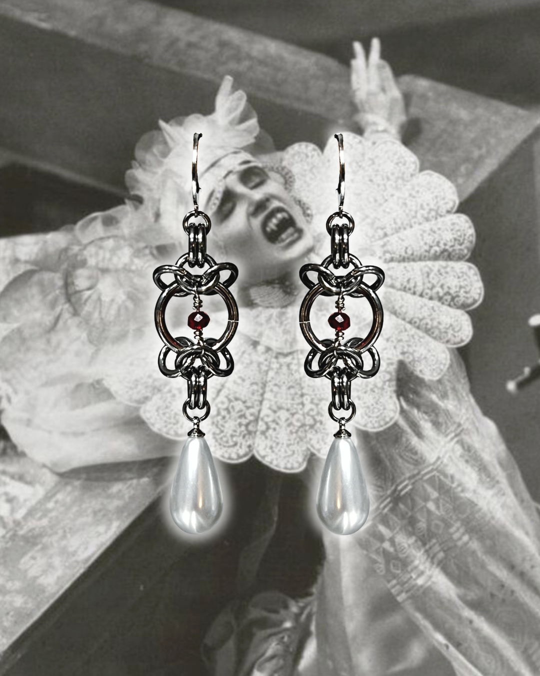 The Undead Bride Earrings (made-to-order)