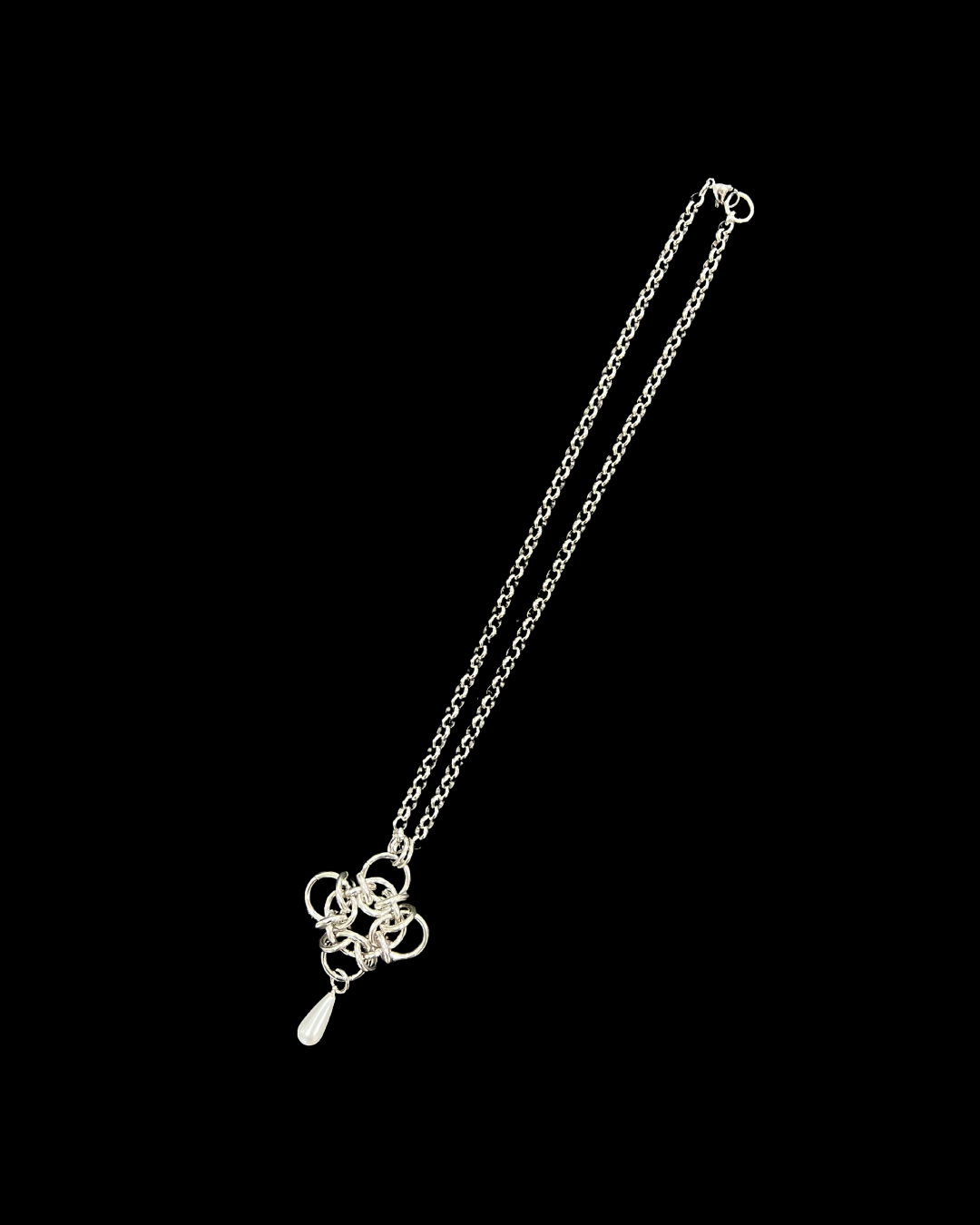 Armoured Rose Pendant Necklace